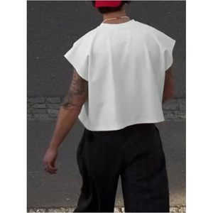 Camiseta Personalizada de Manga Corta para Hombre, Cuello Redondo, Algodón, Transpirable, Estilo Básico para Verano - Product Image 4