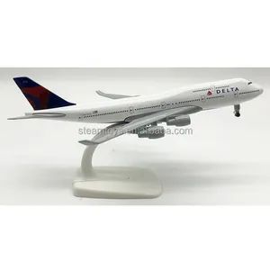 Boeing B747 USA Delta Air Lines Model Airplane 20CM Diecast Model 747 Airliners Commercial Aviation Models