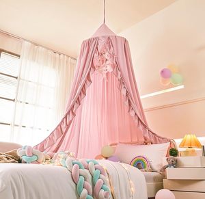 Tente de jeu pliable <span class=keywords><strong>en</strong></span> coton rose pour enfants, idéale pour la lecture à la maison et la décoration de coin enfant - Product Image 3