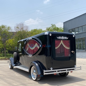 High Quality Black 2 Seats Funeral Vintage Car Supplier Electric Luxury Funeral Classic Car With CE Certification - Product Image 2