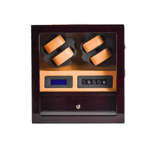Mercado en línea chino Pantalla táctil LCD inteligente 4 + 6 Enrollador de reloj automático Cajón Gabinete Casillero seguro Enrollador de reloj para hombres Reloj - Product Image 2