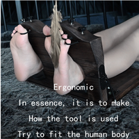 Jouet sexuel en bois pour la retenue de la cheville, jeu de chatouilles des orteils, outils de punition, entraînement sexuel, menottes BDSM, chatouilles des pieds pour couple