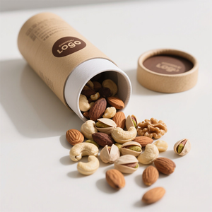 Cilindro de regalo respetuoso con el medio ambiente de grado alimenticio personalizado, caramelo redondo, galleta, té, Chocolate, regalo, embalaje de Chocolate, tuercas, tubo de papel - Product Image 1