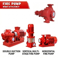 Système de pompage incendie 500 GPM 3CF EDJ avec pompe à corps divisé, diesel et pompe jockey, non certifié UL/FM