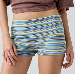 Shorts décontractés pliables pour femmes, taille élastique, respirants, en polyester/coton écologique, vente en gros, personnalisables, tendance - Product Image 1
