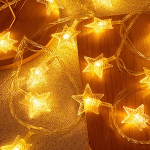 Longstar 2025 PP luci di plastica a forma di stella a cinque punte decorazioni di luce splendente per feste decorazioni natalizie - Product Image 4