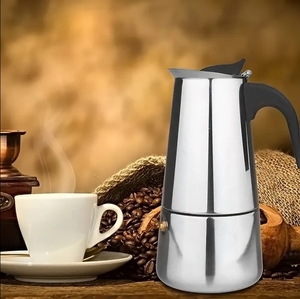 Cocina Camping Acero inoxidable Greca <span class=keywords><strong>Cafetera</strong></span> Moka Pot para café italiano <span class=keywords><strong>y</strong></span> cubano Brewing Cafeteras - Product Image 4
