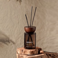 Diffuseur de parfum pour voiture LORIS, longue durée, flacon en verre, bâtonnets en rotin, évaporation naturelle, parfum naturel pour véhicule