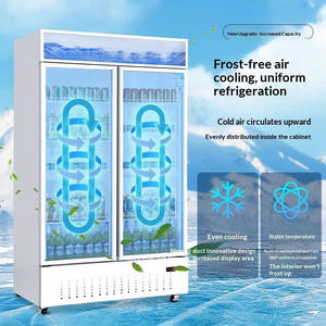 더블 도어 이중 온도 스팟 냉동기 직접 냉각 공기 냉각 신선 보관 상업용 냉장고 - Product Image 4