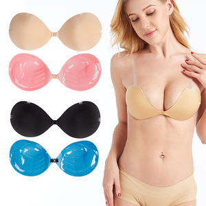 女性用女性用プッシュアップニップルブラセクシーランジェリーセクシーワイヤレスリフト胸タイ - Product Image 1