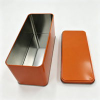Boîte en métal rectangulaire recyclable imprimée sur mesure pour le stockage de gâteaux, boîte en métal de qualité alimentaire avec logo personnalisé pour l'emballage de biscuits