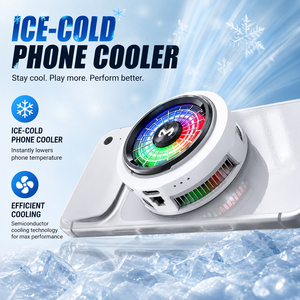 Refroidisseur de <span class=keywords><strong>téléphone</strong></span> semi-conducteur MEMO CX20, refroidissement puissant, affichage numérique de la puissance, clip magnétique 2 en 1 pour jeux mobiles - Product Image 1