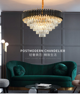 Ánh sáng chất lượng cao pha lê ánh sáng hiện đại sang trọng đèn chùm đèn Mặt dây chuyền vàng đám cưới Đèn chùm phòng khách treo đèn - Product Image 6