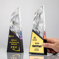 Nouvelle arrivée gravure laser plaque métallique trophée affaires souvenir cristal verre prix