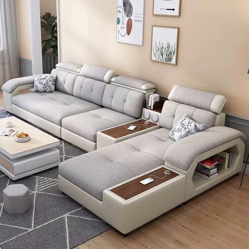 Wohnzimmer möbel Sofa garnitur moderne Couch Leder Komfort Designs Holz andere Luxus Lounge Wohnzimmer möbel