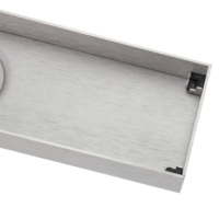Bonde de sol invisible en acier inoxydable 304, anti-odeurs et anti-insectes, finition brossée, pour cuisine, salle de bain, carrelage en céramique, drains encastrés