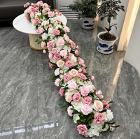 Moderne Seidenrosen-Tischdekoration Blumenkugel für Wohnraumdekoration