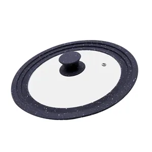 Coperchio pentola, coperchio pentola, universale, <span class=keywords><strong>silicone</strong></span>, vetro temperato, sostituzione <span class=keywords><strong>coperchi</strong></span> multiuso per alluminio acciaio inossidabile Cookwa 4mm - Product Image 1