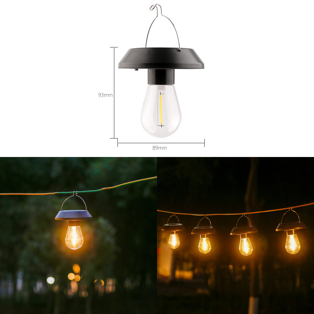 Solar Garden LED String Lights Waterproof IP65 Outdoor Patio Christmas Wedding Decorative Grade Camping Pendant Light