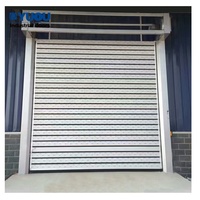 Rigide alliage d'aluminium économe en énergie ouverture rapide spirale porte à enroulement rapide