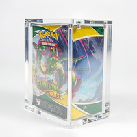 Étui en acrylique magnétique pour Pokémon 151 Booster Bundle & Build Battle Kit Scarlet Violet, boîte de protection en acrylique