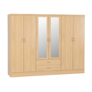Flat Pack Modern Multi Space Storage Mirror <strong>Wardrobe</strong> <strong>UK</strong> Bedroom Furniture Design <strong>Cheap</strong> Wholesale - Product Image 2