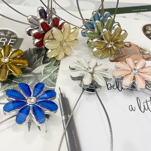 <span class=keywords><strong>Rideau</strong></span> magnétique à motif petites fleurs, <span class=keywords><strong>support</strong></span> mural décoratif <span class=keywords><strong>pour</strong></span> fenêtre, accessoire coloré <span class=keywords><strong>pour</strong></span> chambre à coucher, 1 pièce - Product Image 5