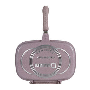 Double <strong>Grill</strong> <strong>Pan</strong> Dessini 36cm Marble Coated Nonstick Double <strong>Grill</strong> <strong>Pan</strong> - Product Image 3