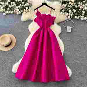 Vestido Midi Casual de Verano Talla Grande para Mujer, Estilo Túnica Romana, Corte Imperio, con Encaje 3D - Product Image 4