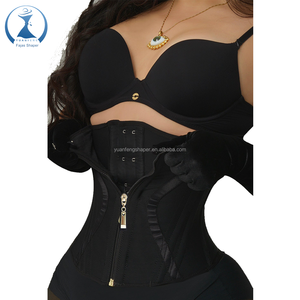 Vêtements de forme <span class=keywords><strong>pour</strong></span> femmes, crochets serrés, <span class=keywords><strong>ceinture</strong></span> de <span class=keywords><strong>ventre</strong></span>, fermeture à glissière dorée, double contrô<span class=keywords><strong>le</strong></span> des fajas, colombianas, entraîneur de taille, vente en gros et en vente chaude - Product Image 2