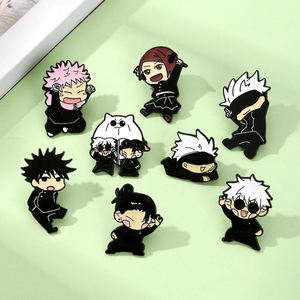 Pines de Esmalte Epoxi con Personajes de Anime Chibi Adorables de YINI - Insignias Vibrantes y Duraderas de Aleación de Zinc para Coleccionar y Regalar a Fans del Anime - Product Image 2