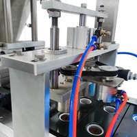 Machine automatique de remplissage et de scellage de capsules de café Nespresso, contrôlée par PLC, haute précision, avec purge à l'azote pour les boissons