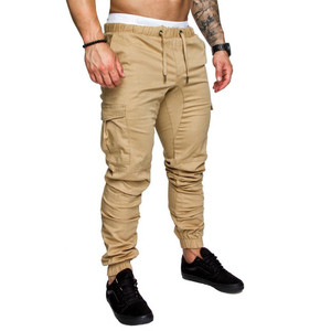 Pantalon <span class=keywords><strong>Jogger</strong></span> Homme Coupe Droite Décontracté Léger Taille Mi-Haute Mode - Product Image 6
