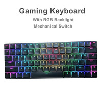 Clavier mécanique personnalisé avec rétroéclairage RGB, 2 modes (Bluetooth + filaire), ultra-fin, pour le gaming, DIY, hot-swappable