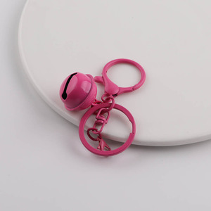 Mini campana metálica para llavero, colgante para manualidades, adorno para bolsos y muñecas, accesorio de forma redonda con acabado chapado. - Product Image 4