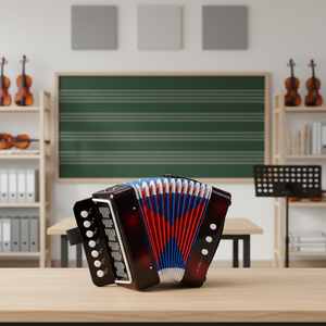 Mini accordéon diatonique à 7 boutons avec 2 boutons de basse, portable, en ABS, jouet cadeau pour enfants KONGSHENG - Product Image 4