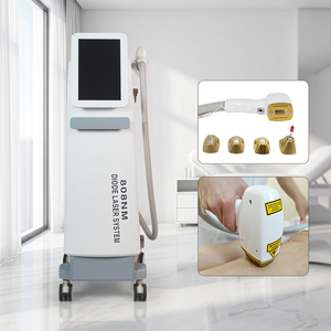 Nouvel appareil de beauté vertical à diode laser 808 pour l'épilation, magnétique, 4 têtes, triple refroidissement indolore, rajeunissement cutané permanent - Product Image 1