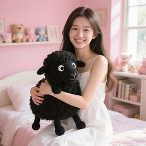 Oveja de Peluche Negra de Alta Calidad, Certificada por CE, de Fabricantes OEM, Personalizable para Cumpleaños - Product Image 1