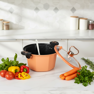 Mitcmolard Factory Direct 2026 Tendance : Cocotte antiadhésive en fonte à micro-pression, design citrouille, pour cuisinières à induction et à gaz - Product Image 1