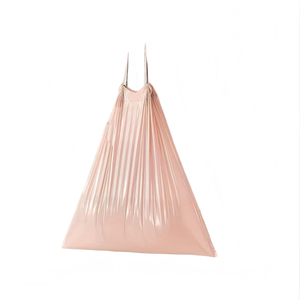 หัวหม่าเหิงชุน ถุงขยะแบบมีเชือกรูดหนาพิเศษและทนทาน 1 ม้วน/50 ชิ้น - ถุงขยะขนาดใหญ่แบบพกพาสำหรับใช้ในครัวเรือน - Product Image 1