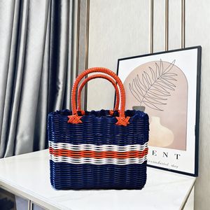 <span class=keywords><strong>Panier</strong></span> de pique-nique horizontal multicolore en bambou et rotin tressé à la main, petit et moyen, pour fruits et légumes - Product Image 4