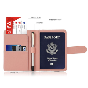 Fundas para pasaporte de cuero de primera calidad, funda con ranuras para tarjetas, Pasaporte <span class=keywords><strong>Carnet</strong></span>, funda bonita para pasaporte, soporte para libros, bolsas para certificados - Product Image 6