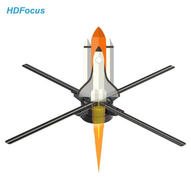 Top Selling Synchronization 3D Hologram Fan Projector 3d Advertising Hologram Display 3D Holographic Fan