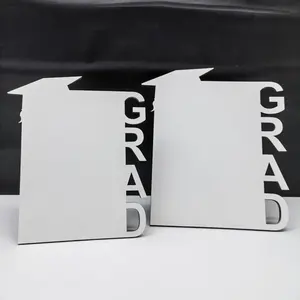 10 PCS/<span class=keywords><strong>Lot</strong></span> 5.9/7.1 pouces Sublimation blancs Grad chapeau cadres <span class=keywords><strong>Photo</strong></span> pour cadeaux de remise de diplôme senior personnalisés - Product Image 5