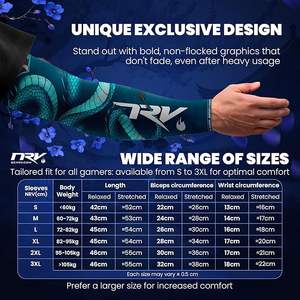 ปลอกแขนผ้าไอซ์ซิลค์แขนสำหรับเล่นเกมกำหนดได้เองปลอกแขนสำหรับเล่นเกม - Product Image 5