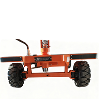 Chariot à plateforme électrique robuste de 1000 kg avec structure soudée et conception pliable pour une utilisation tout-terrain