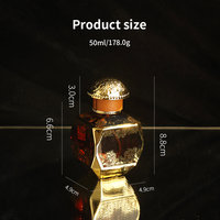 Moyen-Orient Attar Verre Personnaliser Bouteille De Parfum Attar Oud De Parfum Vaporisateur Bouteille En Verre 50ML