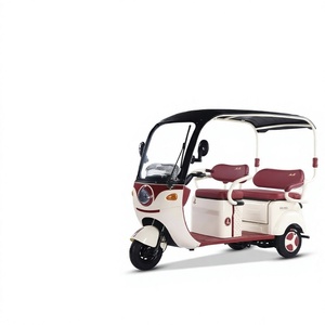 <span class=keywords><strong>Triciclo</strong></span> Eléctrico con Techo para Lluvia, Doble Fila de Asientos, Bicicleta Eléctrica para Recoger y Dejar Niños - Product Image 6