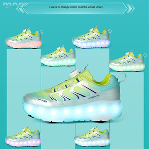 <span class=keywords><strong>Chaussures</strong></span> à roulettes rétractables SeeMore pour enfants, filles, garçons et femmes – Baskets tendance avec roues, respirantes, pour le patinage en extérieur - Product Image 3