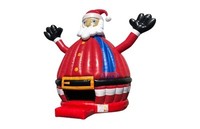 Château gonflable commercial de Noël Père Noël 18x18 pieds pour événements, idéal pour les enfants